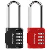 Puroma 2 Pack 2.6 Inch Long Shackle Combination Lock 4
