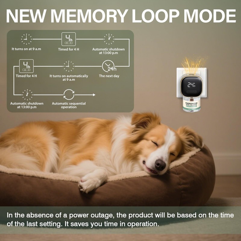 Dog Calming Pheromones Diffuser 6 in 1 Appeasing Relaxing Diffuser