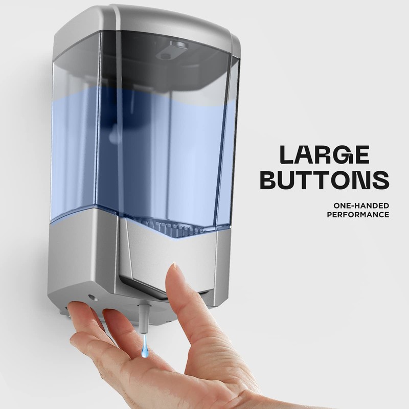 PLUSSEN Soap Dispenser No Drilling 600 ml Wall Mounting Single