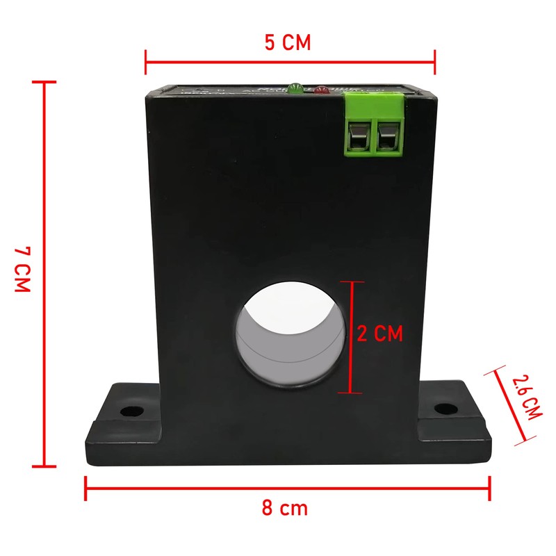 AC Current Sensing Switch 0-200A Normally Closed Current Sensor Monitoring