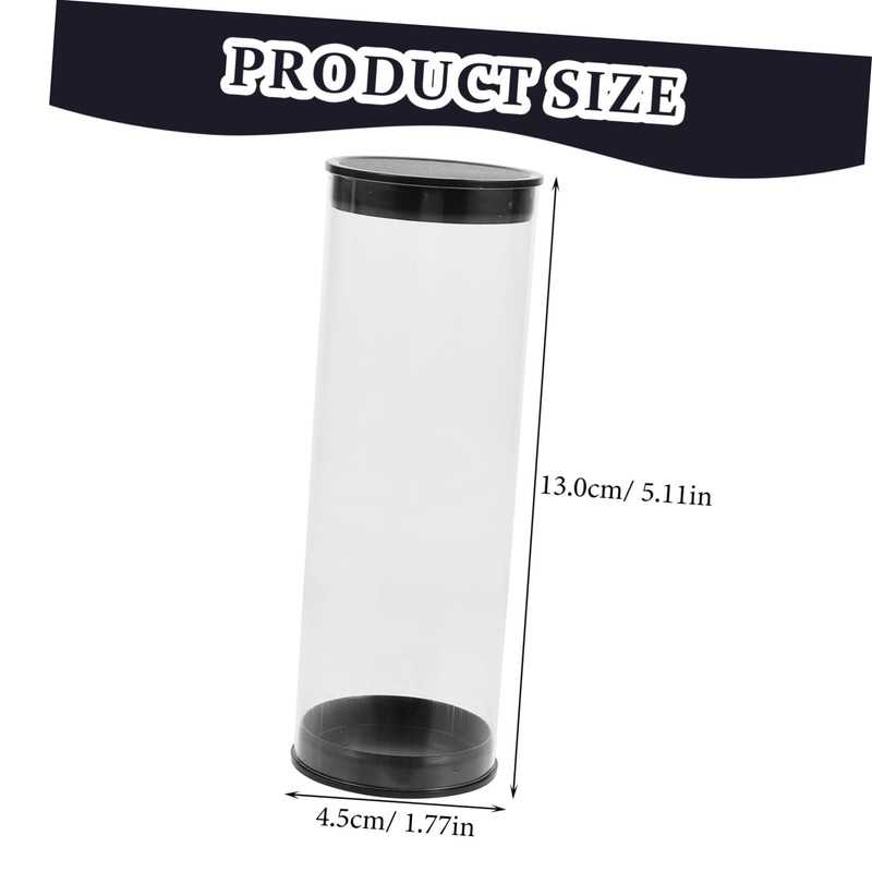 BESPORTBLE Golf Balls Storage Box Plastic Golf Tube Anti-Scratch Dust-Resistant