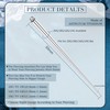 Chriscoco 14G/16G/18G Piercing Taper ASTM F136 Titanium External Piercing Insertion