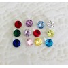 Birthstones 5mm round beautiful bling Glass CZ Floating Charm For