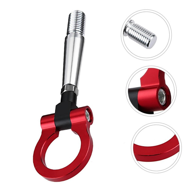 SOLUSTRE Trailer Hitch Front Bumper Towing Rings Automobile Tow Hook