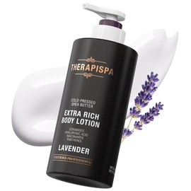 THERAPISPA Extra Rich Body Cream - Deep Hydration and Repair with Ceramides, Hyaluronic Acid, Niacinamide (B3), Panthenol (B5), and Shea Butter for Dry Skin (17 Fl Oz (Pack of 1), Bergamot & Olive)