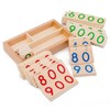 Sharplace Wooden Number Index Cards 1 9000 Development Montessori Learning