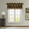 TOPLUXE Curtain Valance for Windows 137x46cm, Damask Valance with Tassels,