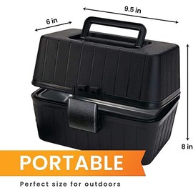 Zento Deals Heating Lunch Box – 12V Portable Mini Electric Warmer for Car Food - Perfect for Outdoors Travelling, Camping - Easy to Clean Insulated Lightweight (a-Black hard) (2pc - Black)