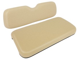 ILVGOLF Front Seat Replacement Cushions for EZGO RXV, Golf Cart Cushion Seat for EZGO RXV Front Seat Bottom Assembly, Dedicated for Golf Cart Front Seats, Buff, 2 Piece Set