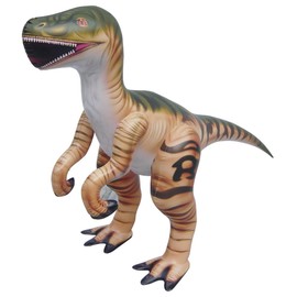 Jet Creations Inc Inflatable Raptor Velociraptor Dinosaur 51 inch Birthday Party Toys