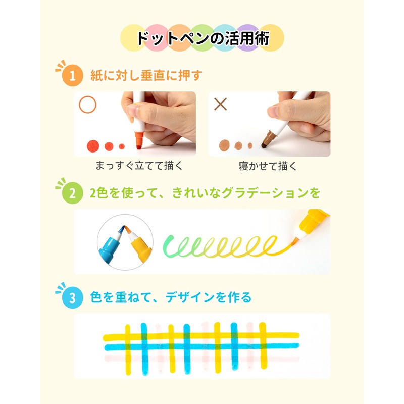 Ohuhu Dot Pens 24 Colors Set