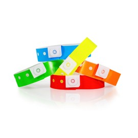 500 WristCo Variety Pack Plastic Wristbands for Events – Extended Wear, Secure Snap Prevents Reuse – Premium-Grade Bracelets for Hospital & Medical ID, Party & VIP Identification