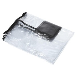 PATIKIL Clear Universal Luggage Protector with Fastener 22 Inch, Portable Clear PVC Antistatic Waterproof Dust Cover for Suitcase, Transparent