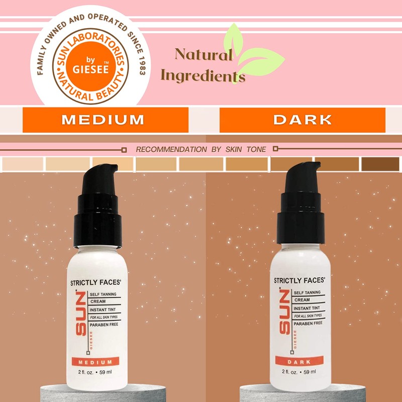 Sun Laboratories By Giesee Face Self Tanner Medium: Facial Self