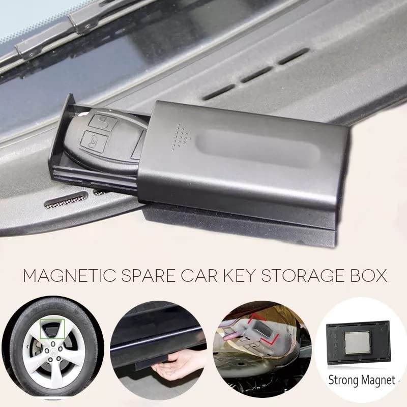 Magnetic Key Box Hide Key Cabinet Strong Magnet Car Key