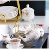 21-Piece Porcelain Ceramic Coffee Tea Gift Sets, Cups& Saucer Service