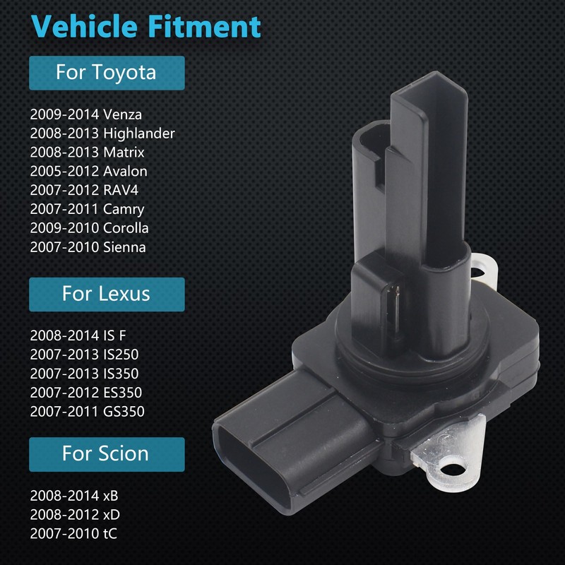Yezoauto Mass Air Flow Sensor Maf Meter Compatible with Toyota