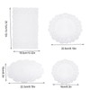 150PCS Lace Paper Doilies Wedding Assorted Paper Doilies White Rectangular