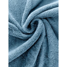 herzbach home Guest Towels Set of 3, 30 x 50 cm (Grey Blue) - High Quality, Soft & Absorbent Guest Towels in Premium Quality - 100% Natural Cotton