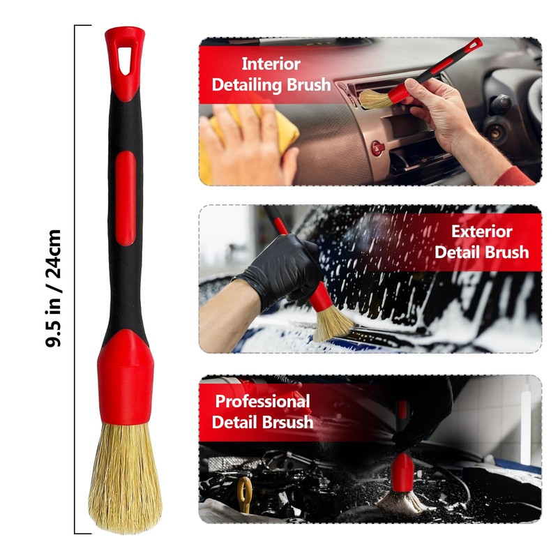 Vytulz 4 Pack Car Wheel Brush Kit - Soft, Scratch-Free
