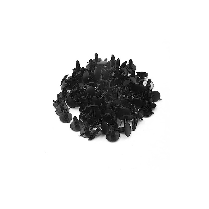100pcs Universal 5x4mm Hole Dia Plastic Rivet Push Pin Trim