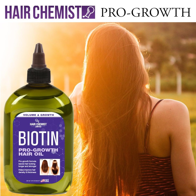 Hair Chemist Pro-Growth Biotin Hair Oil, Large 12 oz. -