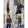 Liu & Qu 3 Packs Womens Maternity Shirts Split Side