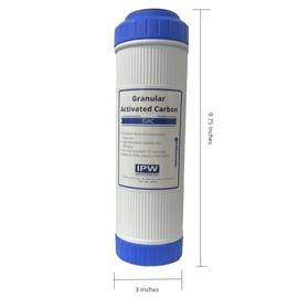 IPW Industries Inc., 2-Pack Granular Activated Carbon Filter for Hydro Life (52412 & C-2063) - 10" Universal Replacement for Whole House Water Filters
