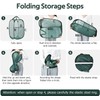 Pop Up Laundry Hamper,Collapsible Horizontal Baskets with Handles & Side