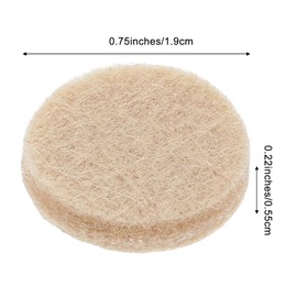 ElevateTech 96Pcs Felt Furniture Pads for Hardwood Floors Chair Leg Floor Protectors Non Slip Self-Stick Design Round Protecting from Nicks Dents Scratches Moving Furniture Smoothly 3/4" Light Brown