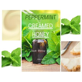 Elden Foods PEPPERMINT CREAMED HONEY 5 LBS 100% Pure Unfiltered Raw Unheated
