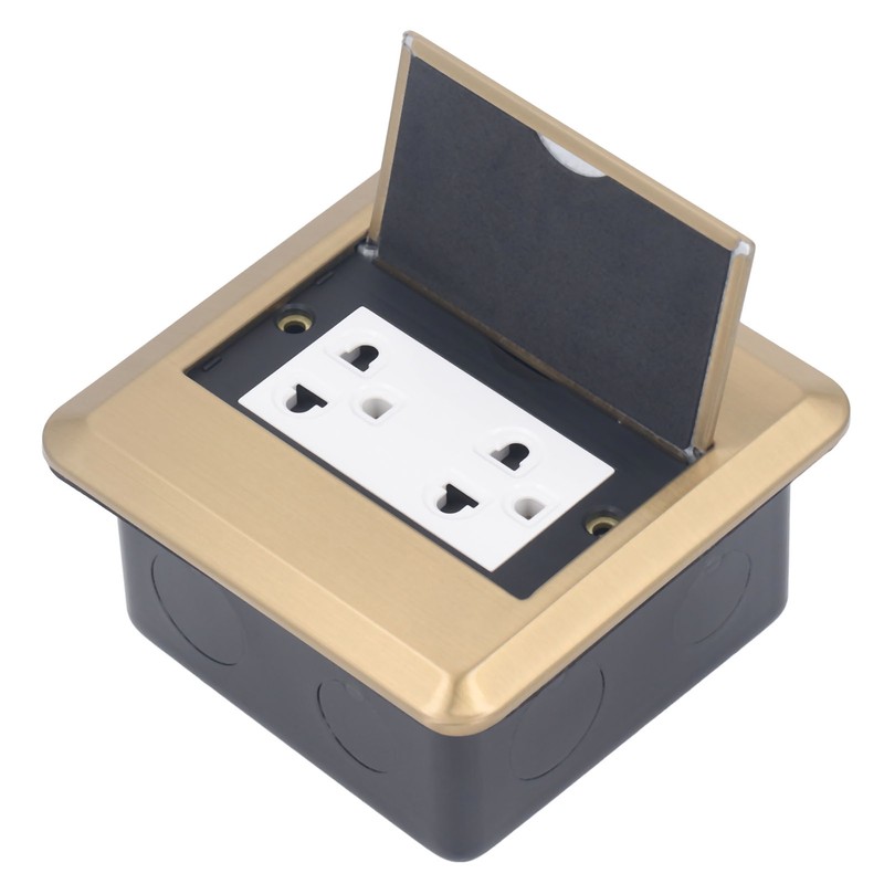 Floor Electrical Outlet Multifunctional Stainless Steel Recessed Concealed Pop Up