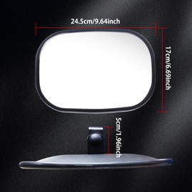 Xuzimaoyi Forklift Mirror, Universal Tractor Mirrors for Forklift Wide Angle Golf Cart Rearview for Truck Tractor Golf Cart Reaplacement (1 x Truck Mirror)