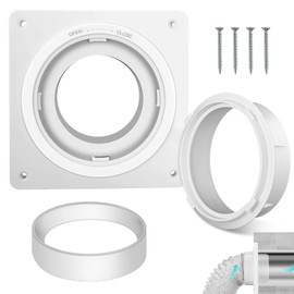 Dryer Vent Wall Plate,Dryer Vent Connector Kit,Twist Lock Dryer Duct Connector Kit with Quick Connect & Disconnect Fits 4 Inch Tubes Hose, for Dryer,Bathroom,Wall Exhaust Vent, etc