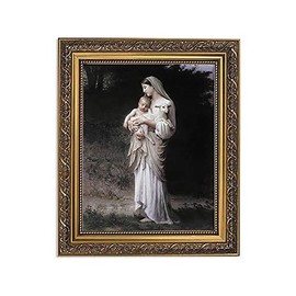 Gerffert Christian Wall Décor Ornate Gold Framed Artwork, 11 x 13-Inch, Innocence