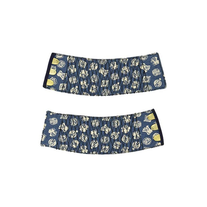 K-WORK B-20 Real Indigo Dyed Gauntlet 3-Piece Kohoby Large