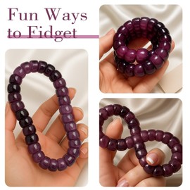 Natural Bodhi Seeds Beaded Bracelets, Zen Fidget Stretch Bracelet Alleviate Anxiety Stress, Protection Healing Bodhi Bracelet with Gift Box for Women Men