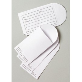 McKesson White Pill Envelopes, Imprinted, Heavyweight, 3.5" x 2.25", 100 Count, 10 Packs, 1000 Total