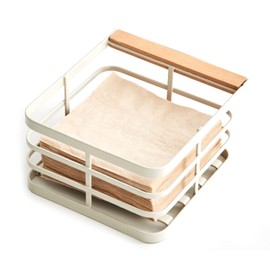 Minecook Wire Napkin Holder Cream Flat Dispenser Restaurant Kitchen Napkin Dispenser