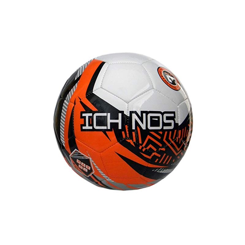 ICHNOS Snazzer Junior size football ball (White, Orange, Black, Silver,