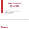 Starrett Tempered Steel Thickness Gage or Feeler Stock with Rounded