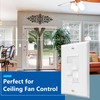 LIDER Combination Light Switch and 3-Speed Fan Control, Light and