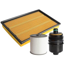 Riyhch Engine Oil & Fuel & Air Filter Set, Fit for Ram 1500 3.0L EcoDiesel 2020 2021 2022 2023 Hydraulic replace 68441763AA, 68507598AA, 68436631AA