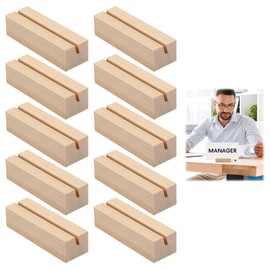 10 Pcs Wooden Place Card Holders Retro Table Number Stands Wedding Decor