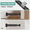 KOLAKO Door Stopper, Door Stop Black - 4.4 Inch, Door