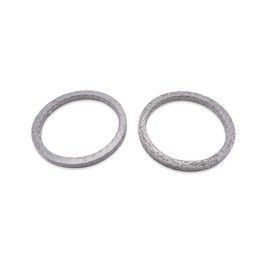 Dasen Exhaust Gasket Steel Mesh Style Crush Seal Exhaust Port Gasket Kits Compatible with Harley Big Twin and Sportster XL 1984-2024 Replace for 17048-98 2PCS