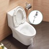 Set of 2 toilet seat attachment, universal toilet seat hinges,