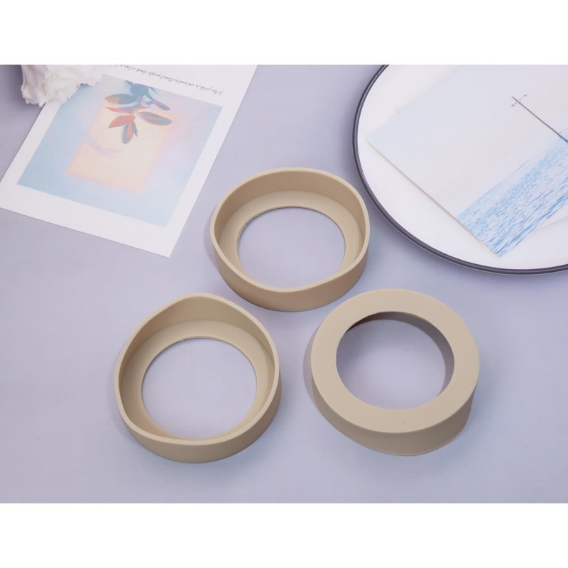 ONLYKXY 3pcs 7cm Silicon Protective Cup Mat Sleeve Heat-Resistant Bottle
