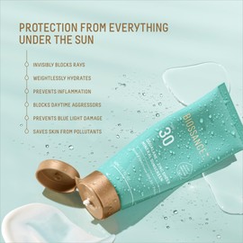 BIOSSANCE Biossance Squalane + Zinc Sheer Mineral Sunscreen. Broad-Spectrum SPF 30 PA+++ Zinc Oxide Sunscreen That Protects and Hydrates Sensitive Skin. Lightweight, Non-Greasy and Reef-Safe (1.7 ounces)