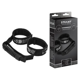 Steamy Shades Hand and Foot Cuffs with Handle